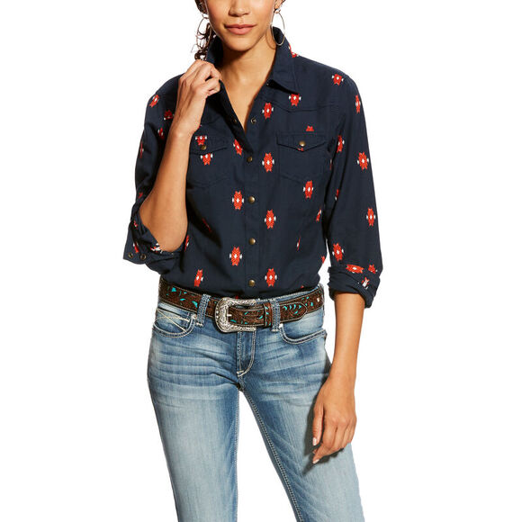 Ariat Tops - Ariat Women’s XL Real Mesmeric Western Shirt Snap Front Plaid Button Long Sleeve